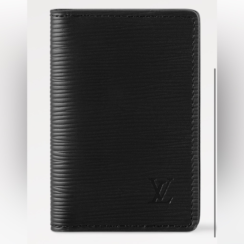 Louis Vuitton Taiga Black Leather Pocket Organizer